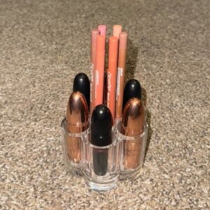 acrylic lipstick & lip liner organizer (set of 2)